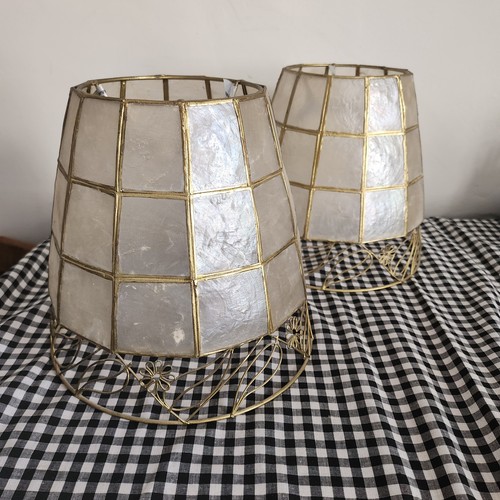 Vintage mid century capiz - vintage, mid-century