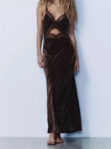 Zara velvet lace - midi, dress