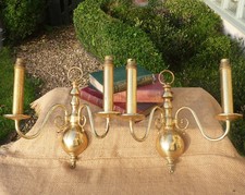 Large Vintage brass flemish