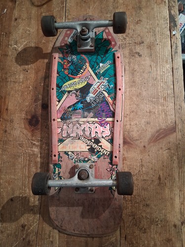 Natas 80s skateboard - natas, santa