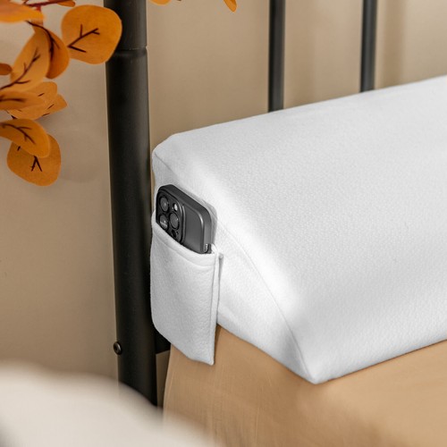 Queen size bed - wedge, bolster