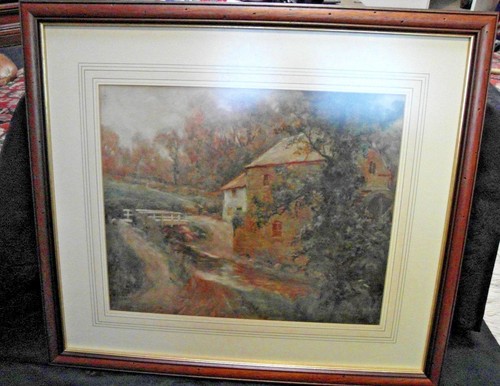 Antique landscape cottage - antique,