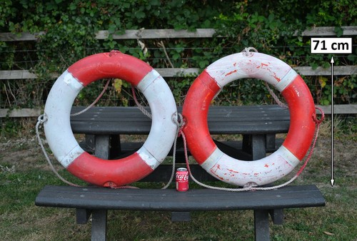 Used old plastic life ring - 2x,