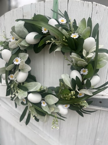 Handmade easter spring wreath - spring,