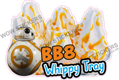 Ice cream van sticker star - ice,