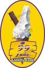 Ice cream van sticker Oval