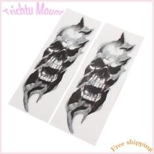 For Harley Davidson Sportster Softail Dyna Electra Glide 1Pair Fork Skull Decals