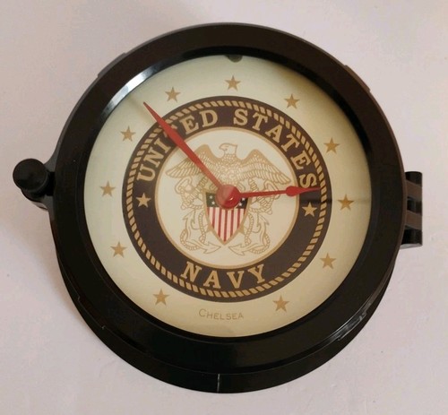 Chelsea navy usn clock - navy,
