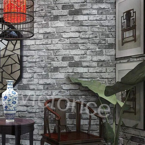 Grey brick effect - 3d,