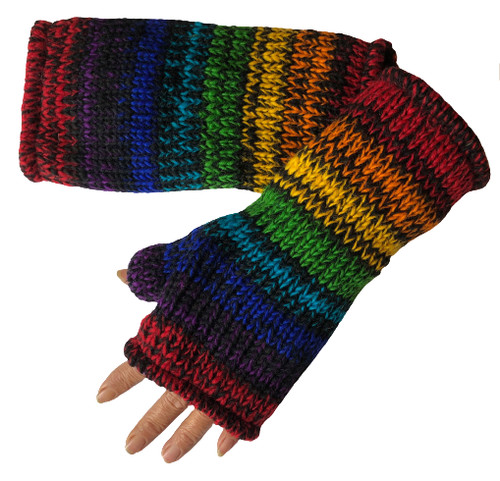 Hand knitted lined wool - lined,