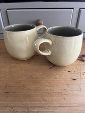 Denby Chilli Fire Sage Barrel Mugs