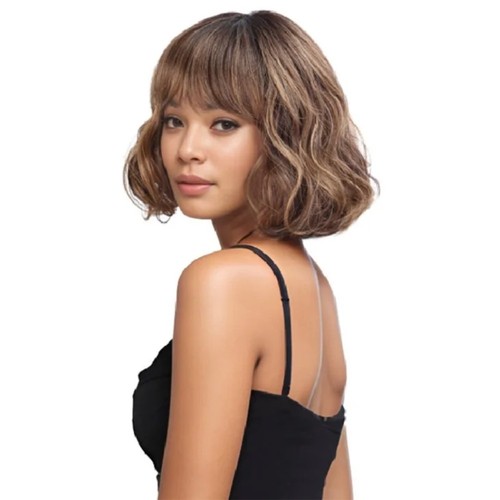 Sleek human hair hilda wig - human,
