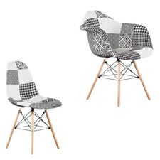 Patchwork Dining Chairs Retro