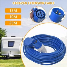 5-25M Caravan Motorhome Waterproof 16A 3Pin Hook Up Extension Cable Camping