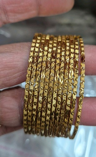 22k gold plated bangles - 22k,