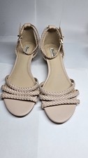 Dune London sandals braided straps in light pink/ nude Wedding Guest Shoe 38