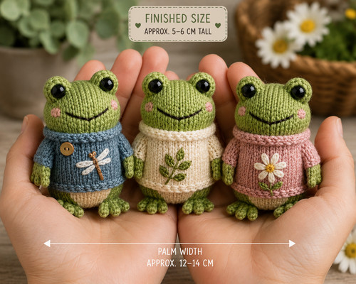 Frogs knitting pattern bundle - frogs,