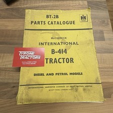 International B 414 Tractor Parts Catalogue Original IH Book