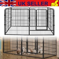 Puppy Playpen Panel Run Cage Metal Foldable Pet Dog Pen Large Small Animal NEW