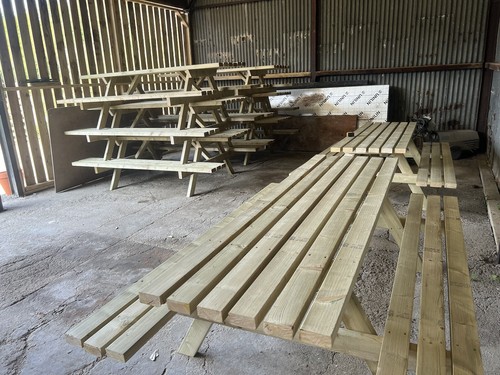 Seater 8ft wooden picnic - 10,