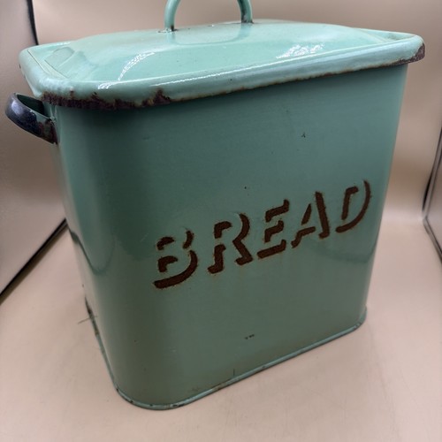Vintage green enamel - green,