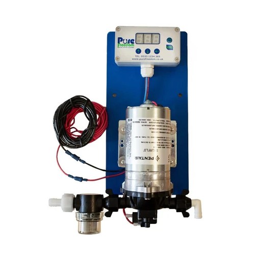 Water fed pole - fed, pump