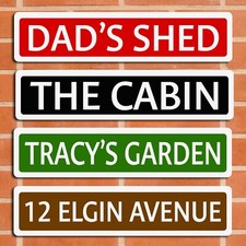 personalised Street Sign Metal