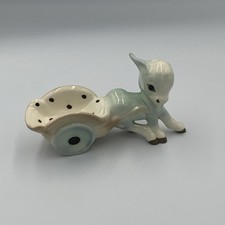 Szeiler Studio Pottery Donkey & Cart Ornament Vintage (read description)