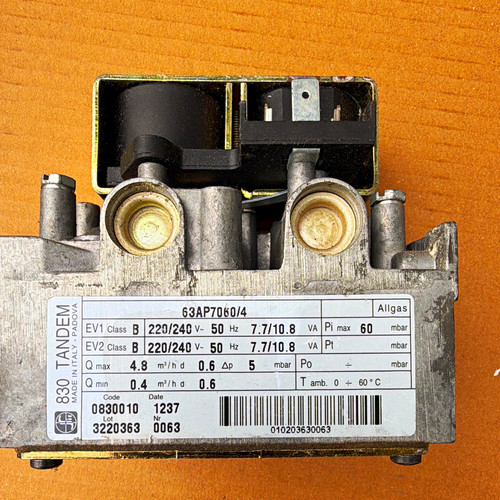 Tandem 830 allgas gas - allgas, valve