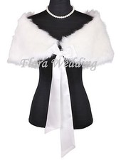 Faux Fur IVORY/BLACK Bridal