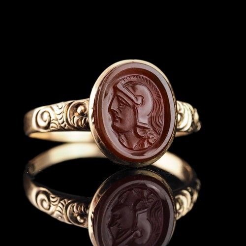 Antique georgian cameo ring - antique,