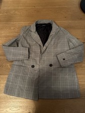 Zara Checked Blazer Oversized Size Small
