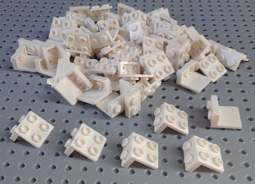 Lego white 2x2 1x2 hinge - lego,