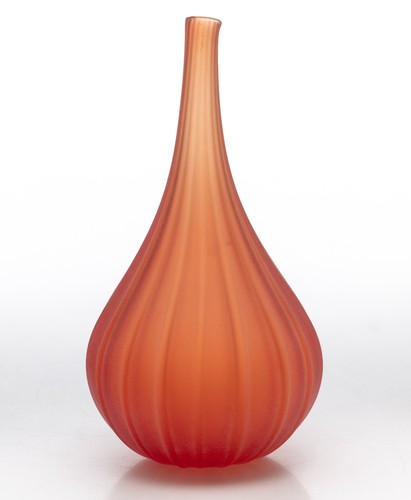 Signed orange salviati drop - signed,