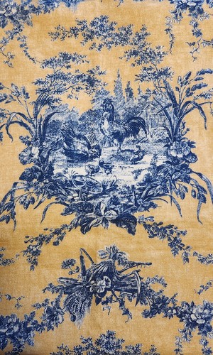Vintage yellow blue french - vintage,