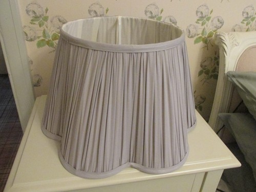 Lampshades empire scallop grey - lampshades,