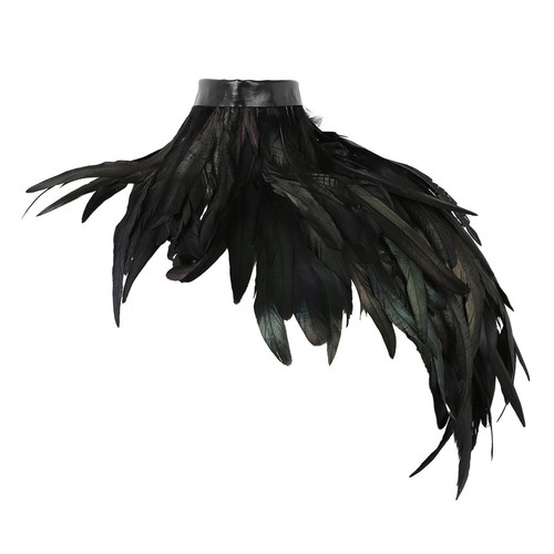 Feather cape shawl shoulder - shawl,