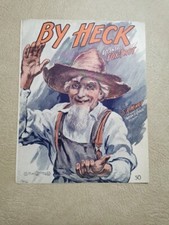 piano vintage antique sheet music: By Heck Eccentric Foxtrot, 1914
