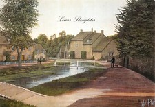 KEVIN PLATT PAINTINGS LOWER SLAUGHTER TOPOGRAPHICAL POSTCARD UNUSED V GD MINT