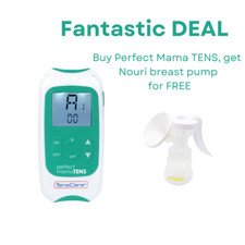 TensCare - Perfect MamaTENS  with  Nouri Breast Pump- Maternity TENS Machine