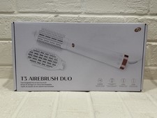 T3 AireBrush Duo Interchangeable Hot Air Blow Dry Brush - White