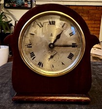 Gustav Becker 30-Hour Mantel Clock with Alarm Bell, c.1910s – Working