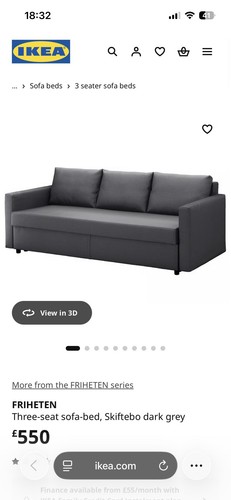 Friheten three seat - friheten, sofa-bed
