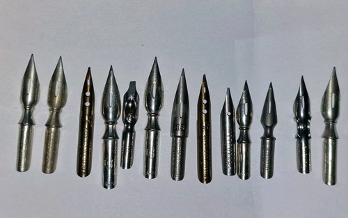 Vintage pen nibs pre - pre, owned