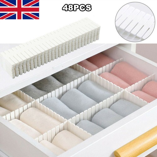 48x adjustable drawer dividers - 48x,
