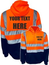 CUSTOM PRINTED ORANGE NAVY HI