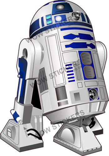 Star wars r2d2 droid sticker - r2d2,