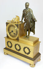 Very fine French EMPIRE bronze coat clock emperor Marcus Aurelius circa 1800 