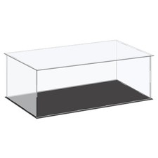 Acrylic Display Case Plastic Box Cube Storage Box Clear 41x21x15.5cm