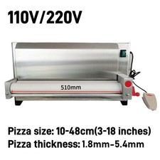 3-18inch Electric Pizza Dough Roller Sheeter Pastry Press Making Machine Kitchen